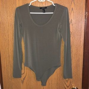 Olive green body suit Forever 21